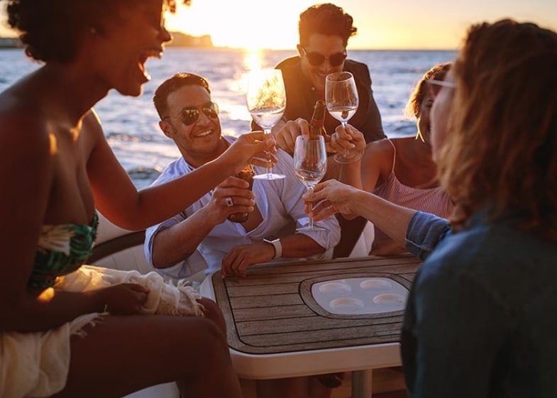 Massage flottant, afterwork sunset, shooting photo - Bateau - Sirop Evenements -Aix-les-Bains